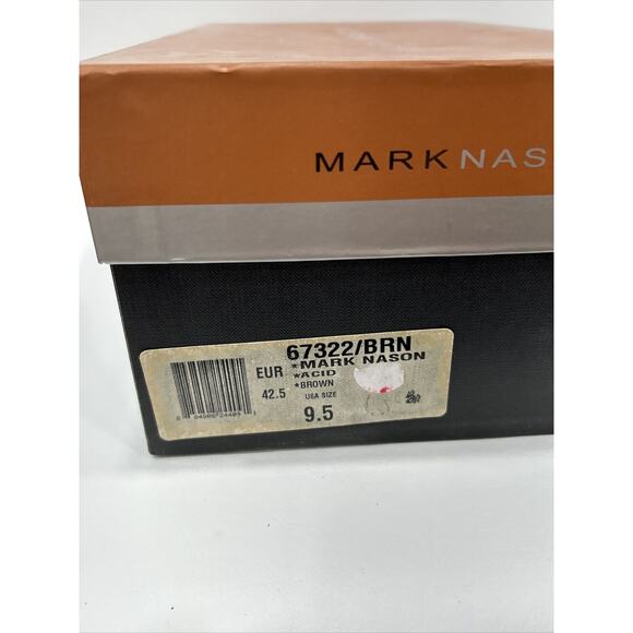 Mark Nason Mens Size 9.5‎ Brown Rock Lives Leather Dragon Shoes Square Toe W/Box main image 4